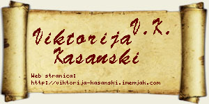 Viktorija Kašanski vizit kartica